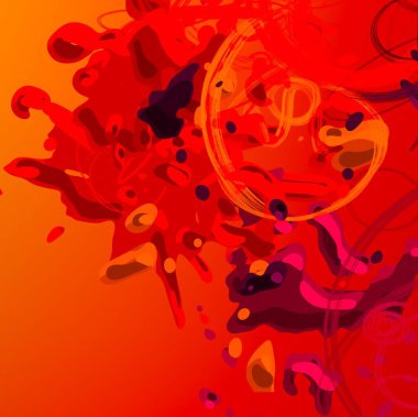 Soyut arka plan sanatı. 3 boyutlu illüstrasyon. Tuvalde fırça darbeleri. Çok renkli arkaplan. Çağdaş sanat. Sanatsal dijital palet.