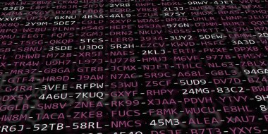 Yazılım geliştirici programlama kodu. Soyut modern sanal bilgisayar senaryosu. Masaüstü ekranında yazılım geliştirici programcının çalışması 