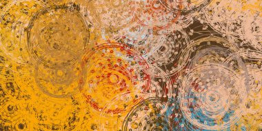 Soyut arka plan sanatı. 2D çizim. Etkileyici yağlı boya resim. Tuvalde fırça darbeleri. Modern sanat. Çok renkli arkaplan. Çağdaş sanat. İfade. Sanatsal dijital palet.