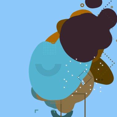 Soyut arka plan sanatı. 3 boyutlu illüstrasyon. Tuvalde fırça darbeleri. Çok renkli arkaplan. Çağdaş sanat. Sanatsal dijital palet.