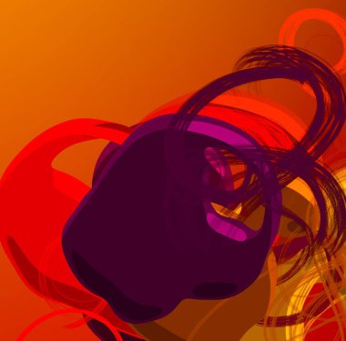 Soyut arka plan sanatı. 3 boyutlu illüstrasyon. Çok renkli arkaplan. Çağdaş sanat. Sanatsal dijital palet.