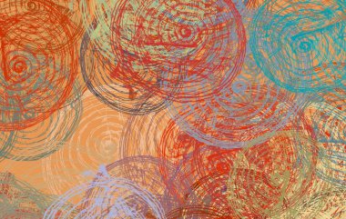 Soyut arka plan sanatı. 2D çizim. Etkileyici yağlı boya resim. Tuvalde fırça darbeleri. Modern sanat. Çok renkli arkaplan. Çağdaş sanat. İfade. Sanatsal dijital palet.