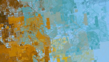 Soyut arka plan sanatı. 2D çizim. Etkileyici yağlı boya resim. Tuvalde fırça darbeleri. Modern sanat. Çok renkli arkaplan. Çağdaş sanat. İfade. Sanatsal dijital palet.