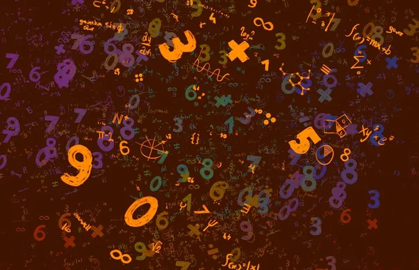 Math Illustration Abstract Background Numbers Copy Space — Stock Photo, Image