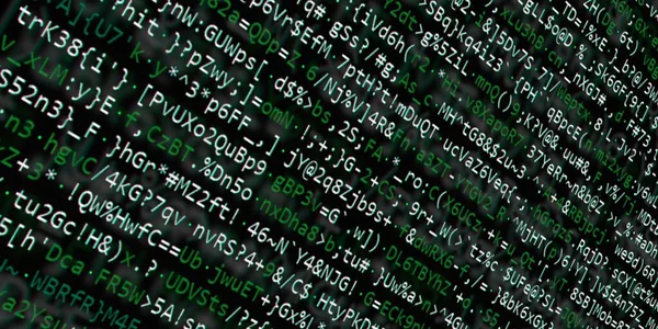 Programmiercode Für Softwareentwickler Abstraktes Modernes Virtuelles Computerskript Arbeit Des Software — Stockfoto