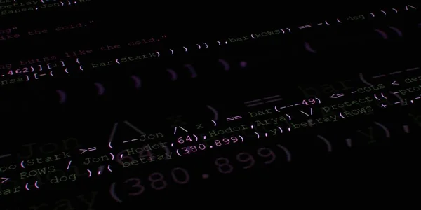 Programmiercode Für Softwareentwickler Abstraktes Modernes Virtuelles Computerskript Arbeit Des Software — Stockfoto