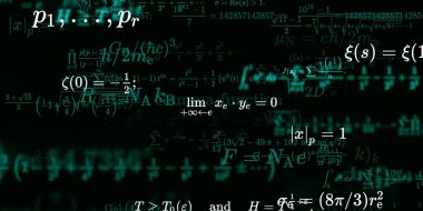 Formüllü matematik arkaplanı, kusursuz illüstrasyon   