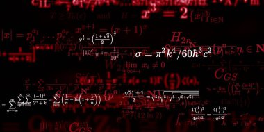 Formüllü matematik arkaplanı, kusursuz illüstrasyon   