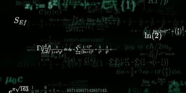 Formüllü matematik arkaplanı, kusursuz illüstrasyon   