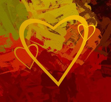 Soyut arka plan sanatı. 2D çizim. Etkileyici yağlı boya resim. Tuvalde fırça darbeleri. Modern sanat. Çok renkli arkaplan. Çağdaş sanat. İfade. Sanatsal dijital palet.