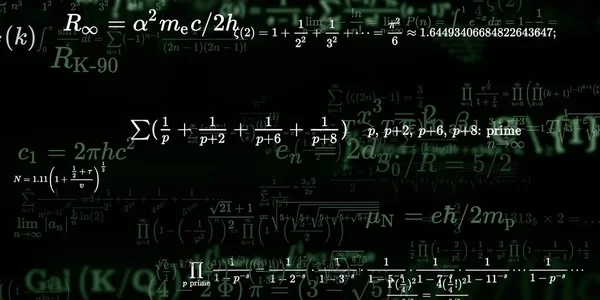 Historia Matemática Con Fórmulas Ilustración Perfecta — Foto de Stock