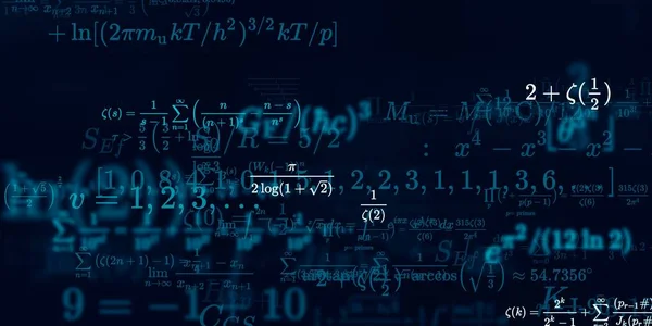 Historia Matemática Con Fórmulas Ilustración Perfecta Modelo Abstracto Con Símbolos — Foto de Stock