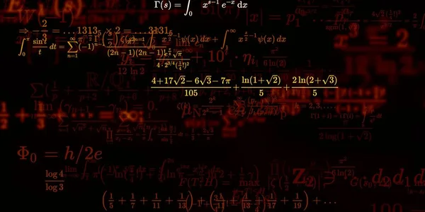 Sfondo Matematico Con Formule Illustrazione Senza Soluzione Continuità — Foto Stock