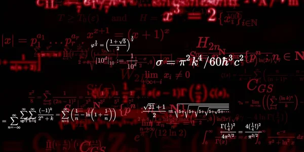 Sfondo Matematico Con Formule Illustrazione Senza Soluzione Continuità — Foto Stock