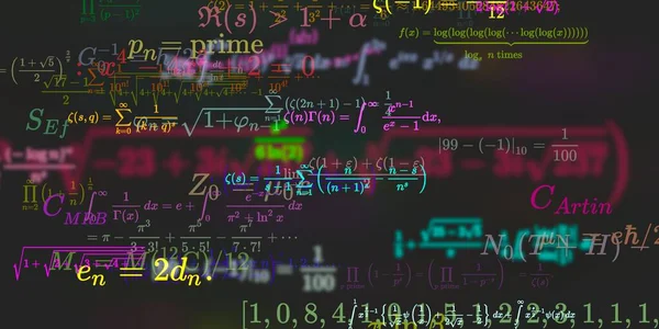 Sfondo Matematico Con Formule Illustrazione Senza Soluzione Continuità — Foto Stock