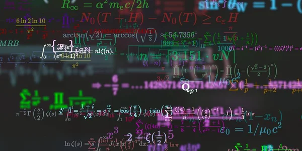 Historia Matemática Con Fórmulas Ilustración Perfecta Modelo Abstracto Con Símbolos — Foto de Stock