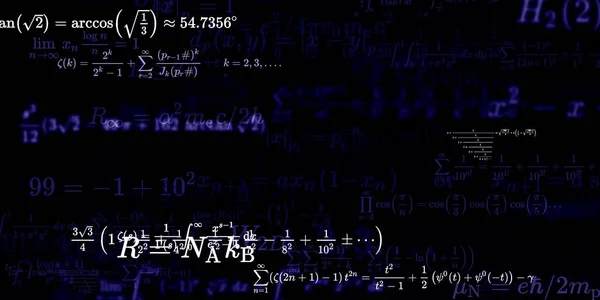 Formüllü Matematik Arkaplanı Kusursuz Illüstrasyon — Stok fotoğraf