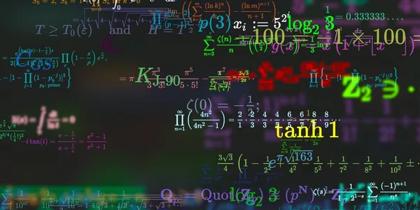 Sfondo Matematico Con Formule Illustrazione Senza Soluzione Continuità — Foto Stock