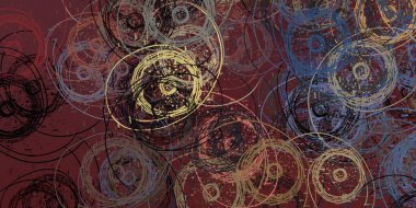 Soyut arka plan sanatı. 2D çizim. Etkileyici yağlı boya resim. Tuvalde fırça darbeleri. Modern sanat. Çok renkli arkaplan. Çağdaş sanat. İfade. Sanatsal dijital palet.