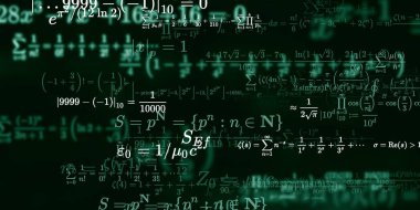 Formüllü matematik arkaplanı, kusursuz illüstrasyon   