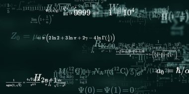Formüllü matematik arkaplanı, kusursuz illüstrasyon   