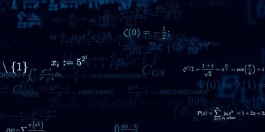 Formüllü matematik arkaplanı, kusursuz illüstrasyon   