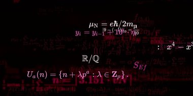 Formüllü matematik arkaplanı, kusursuz illüstrasyon   
