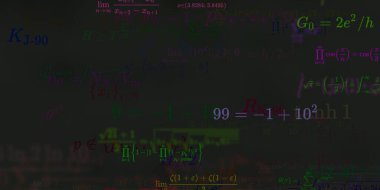 Formüllü matematik arkaplanı, kusursuz illüstrasyon   