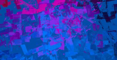 Soyut arka plan sanatı. 2D çizim. Etkileyici yağlı boya resim. Tuvalde fırça darbeleri. Modern sanat. Çok renkli arkaplan. Çağdaş sanat. İfade. Sanatsal dijital palet.