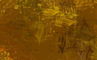 Soyut arka plan sanatı. 2D çizim. Etkileyici yağlı boya resim. Tuvalde fırça darbeleri. Modern sanat. Çok renkli arkaplan. Çağdaş sanat. İfade. Sanatsal dijital palet.