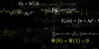 Formüllü matematik arkaplanı, kusursuz illüstrasyon   