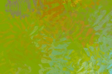 Soyut arka plan sanatı. 2D çizim. Etkileyici yağlı boya resim. Tuvalde fırça darbeleri. Modern sanat. Çok renkli arkaplan. Çağdaş sanat. İfade. Sanatsal dijital palet.