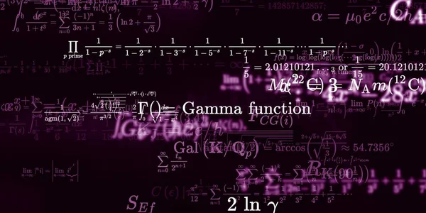 Matematikai Háttér Képletek Zökkenőmentes Illusztráció — Stock Fotó