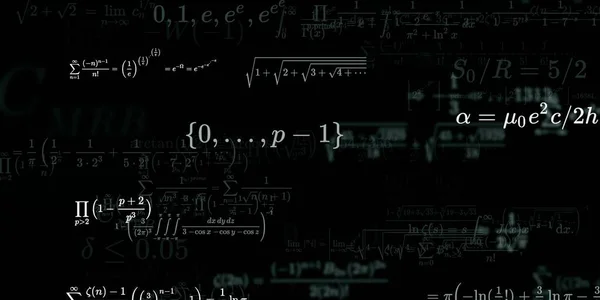 Sfondo Matematico Con Formule Illustrazione Senza Soluzione Continuità — Foto Stock