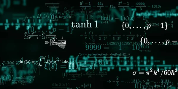 Formação Matemática Com Fórmulas Ilustração Perfeita — Fotografia de Stock