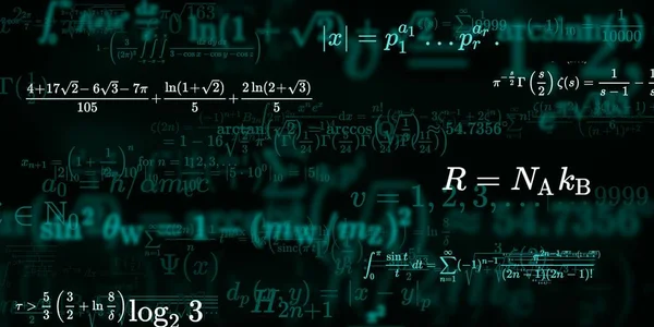 Historia Matemática Con Fórmulas Ilustración Perfecta — Foto de Stock