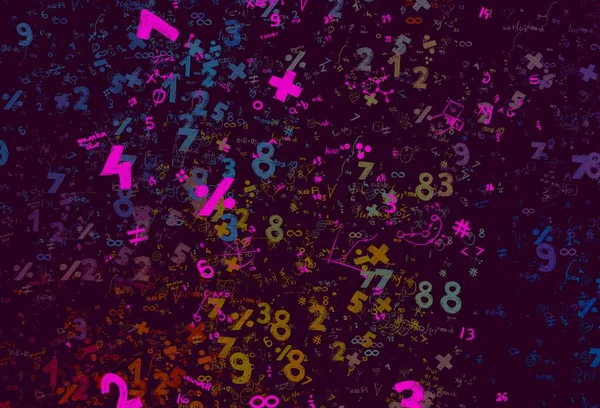 Matemática Ilustração Fundo Abstrato Com Números Espaço Cópia — Fotografia de Stock