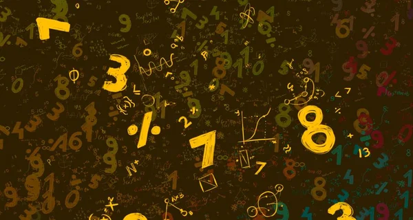 Math Ilustración Abstract Background Numbers Copy Space — Foto de Stock