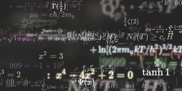 Historia Matemática Con Fórmulas Ilustración Perfecta — Foto de Stock