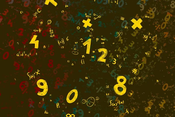 Math Ilustración Abstract Background Numbers Copy Space — Foto de Stock