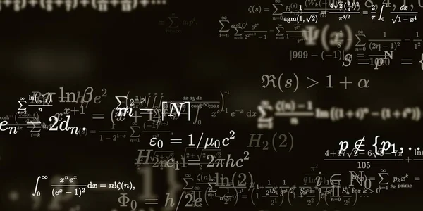 Historia Matemática Con Fórmulas Ilustración Perfecta —  Fotos de Stock