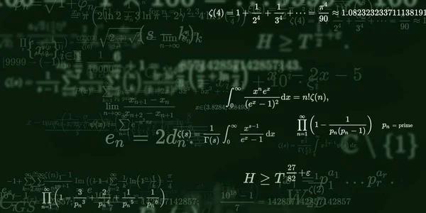 Sfondo Matematico Con Formule Illustrazione Senza Soluzione Continuità — Foto Stock