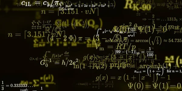 Sfondo Matematico Con Formule Illustrazione Senza Soluzione Continuità — Foto Stock