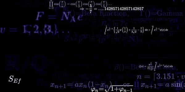 Sfondo Matematico Con Formule Illustrazione Senza Soluzione Continuità — Foto Stock