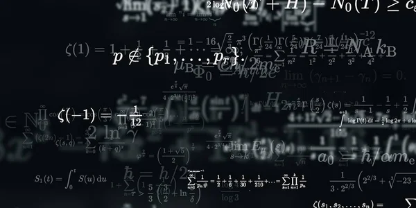 Sfondo Matematico Con Formule Illustrazione Senza Soluzione Continuità — Foto Stock