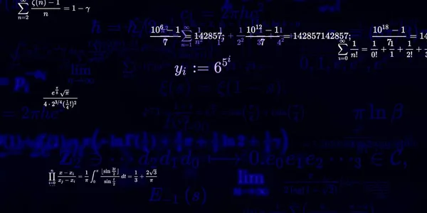 Formação Matemática Com Fórmulas Ilustração Perfeita — Fotografia de Stock