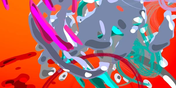Abstrakcyjne Tło Sztuki Ilustracja Uderzenia Pędzla Płótnie Kolorowe Tło Sztuka — Zdjęcie stockowe