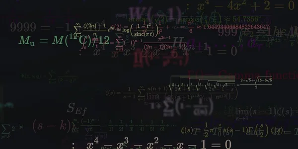 Historia Matemática Con Fórmulas Ilustración Perfecta — Foto de Stock