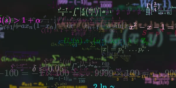 Formação Matemática Com Fórmulas Ilustração Perfeita — Fotografia de Stock