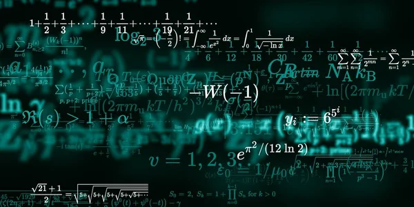 Formação Matemática Com Fórmulas Ilustração Perfeita — Fotografia de Stock